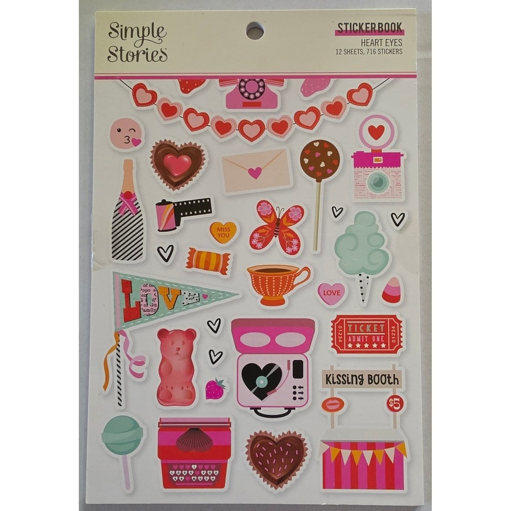 Simple Stories Heart Eyes Sticker Book